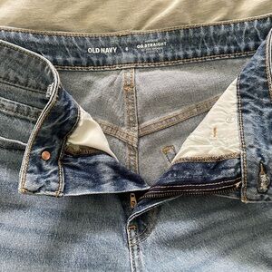Old Navy Blue Straight Jeans Classic Style
